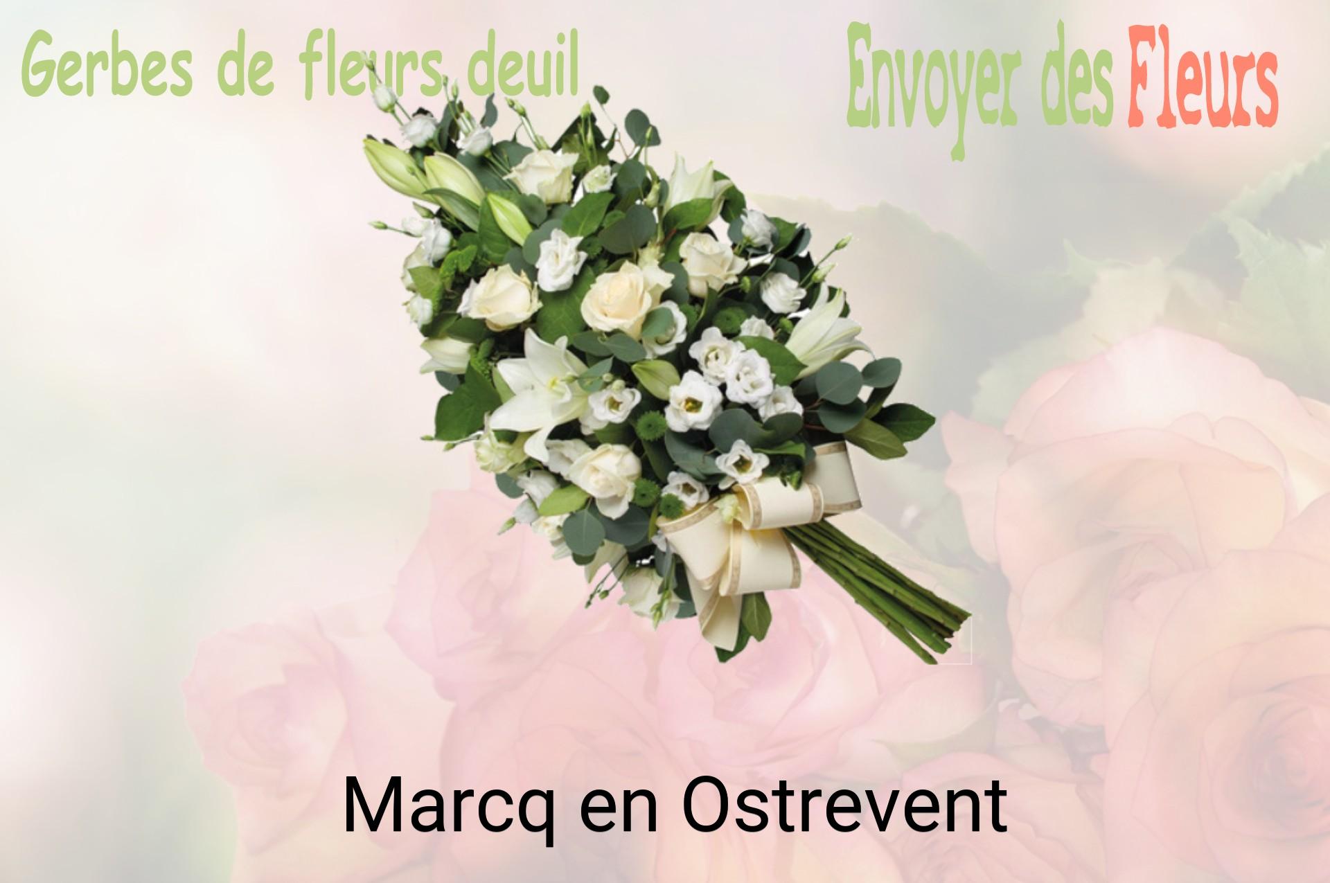 Gerbe de fleurs de deuil livrée à Marcq-en-Ostrevent